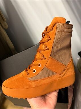 Yeezy Burnt Sienna Lace Up Boots
